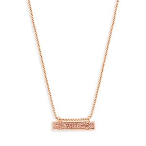 NWOT Kendra Scott Leanor Bar Necklace (rose gold)